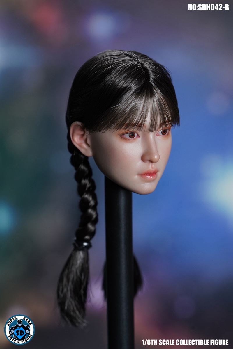Female head carving SDH042 1/6