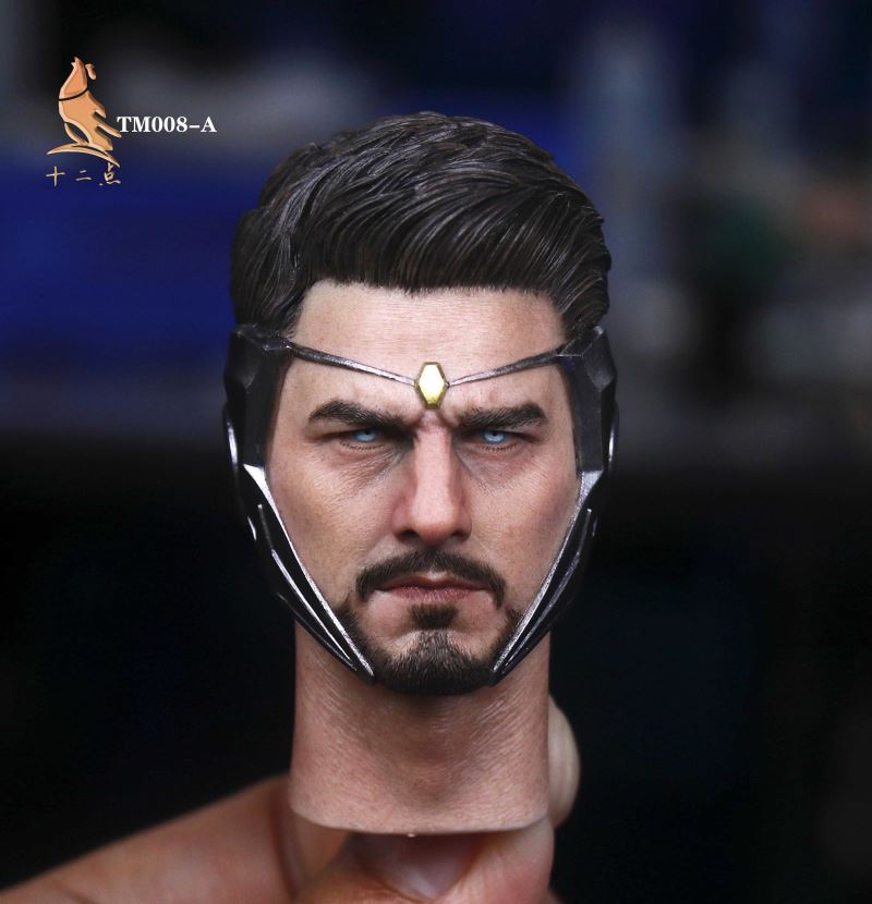 European and American tough guy head carving 1/6