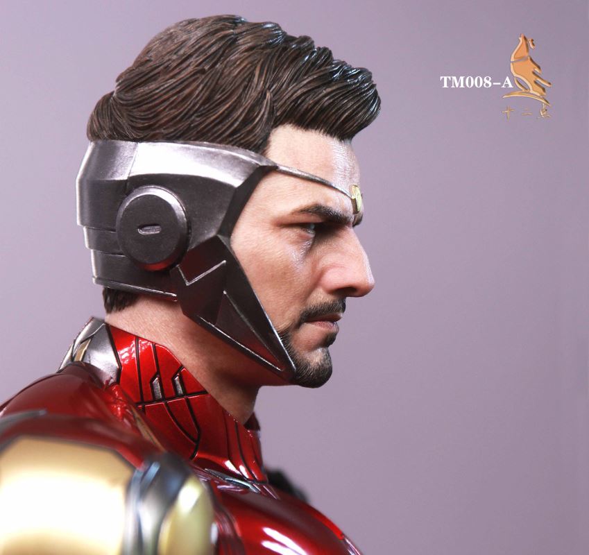 European and American tough guy head carving 1/6