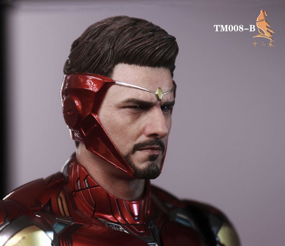 European and American tough guy head carving 1/6