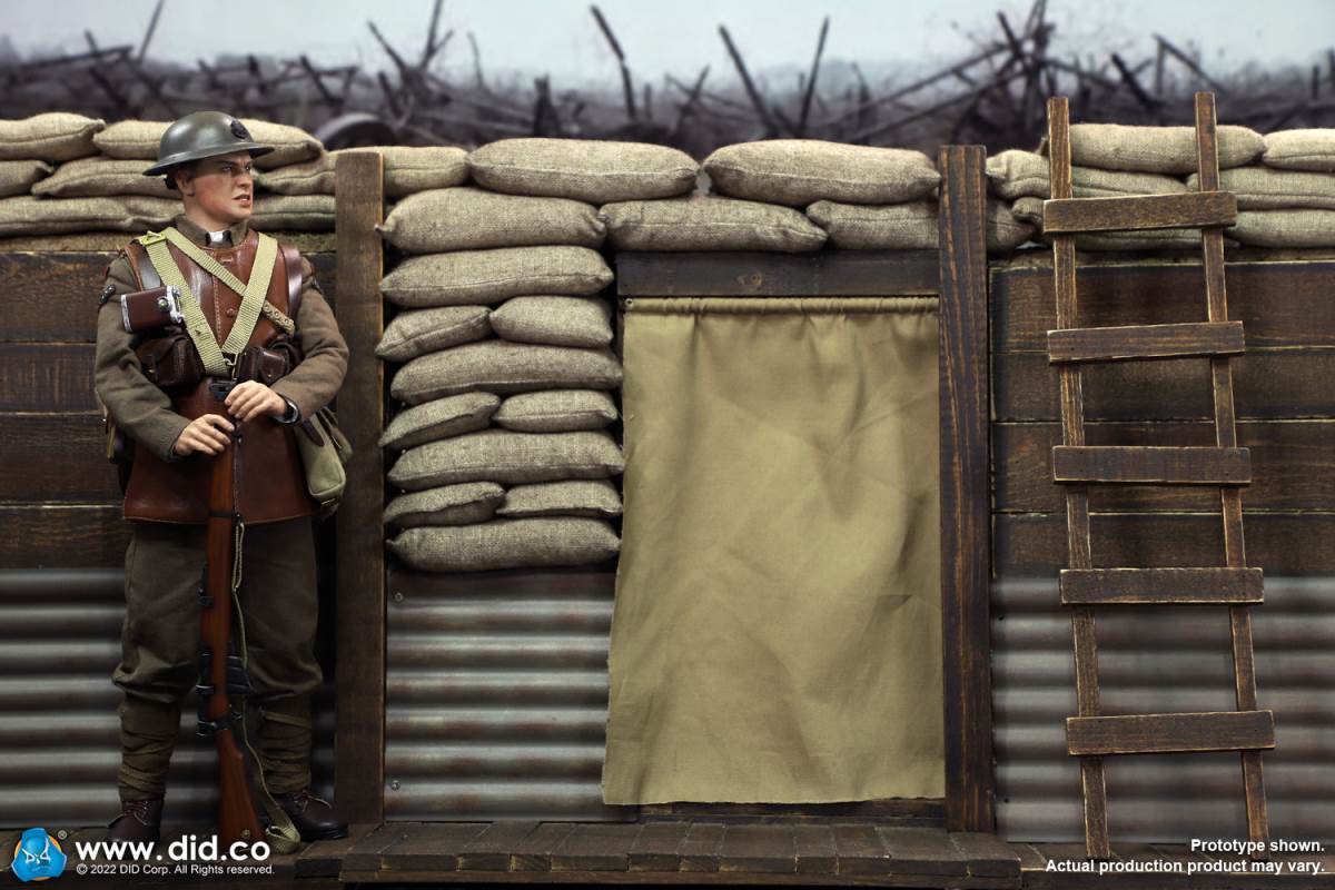 World War I British Infantry Tom & Trench Scene Set