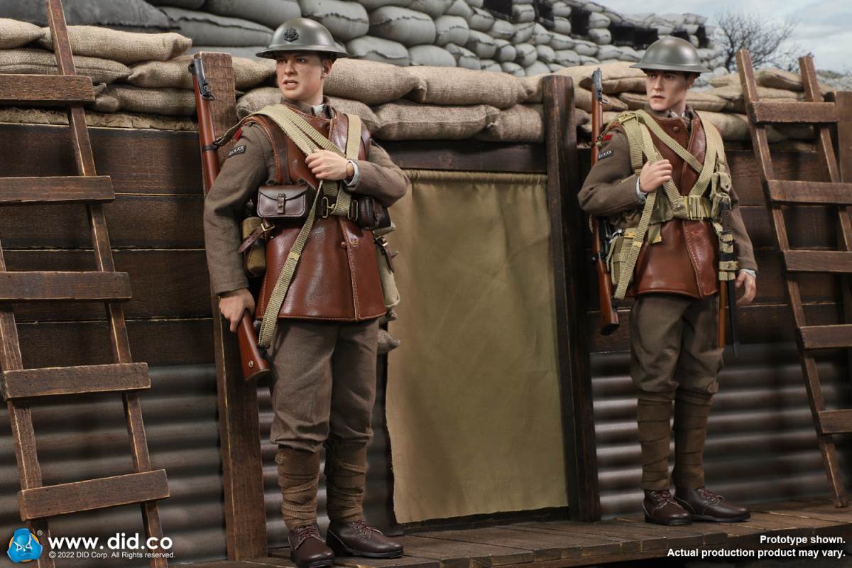 World War I British Infantry Tom & Trench Scene Set