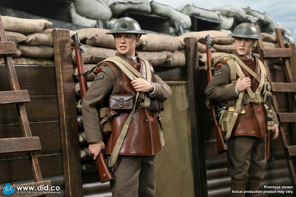 World War I British Infantry Tom & Trench Scene Set