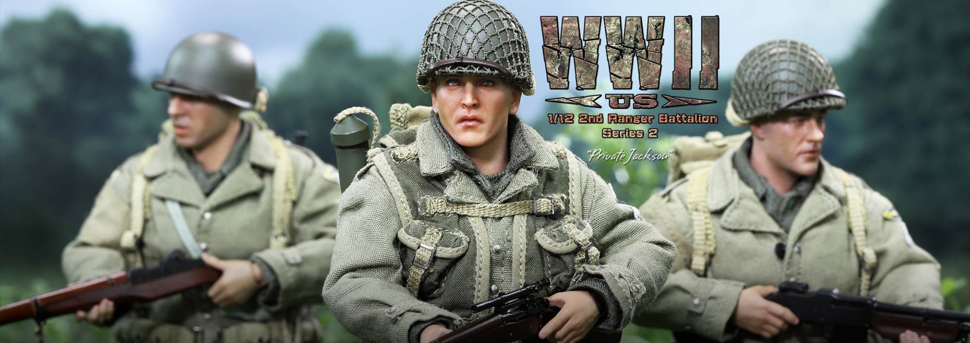 Pocket Hero - WWII US Ranger 2nd Sniper Jackson 1/12