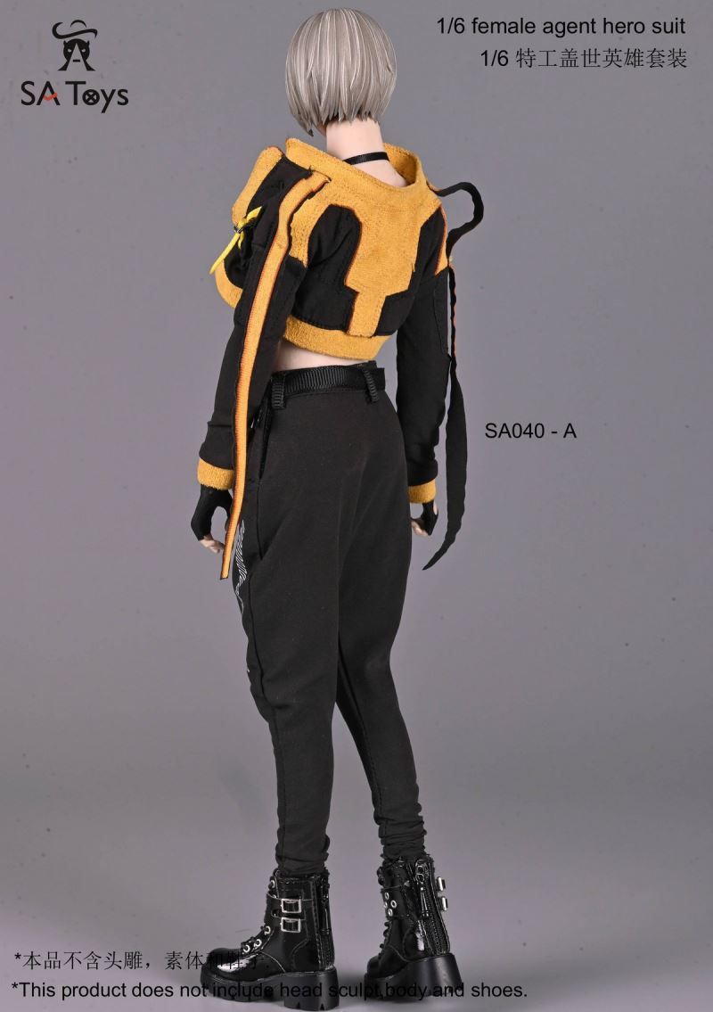 Female Soldier Agent Furious Hero Suit Costume 1/6