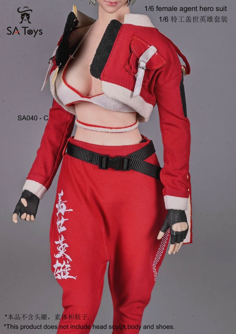 Female Soldier Agent Furious Hero Suit Costume 1/6