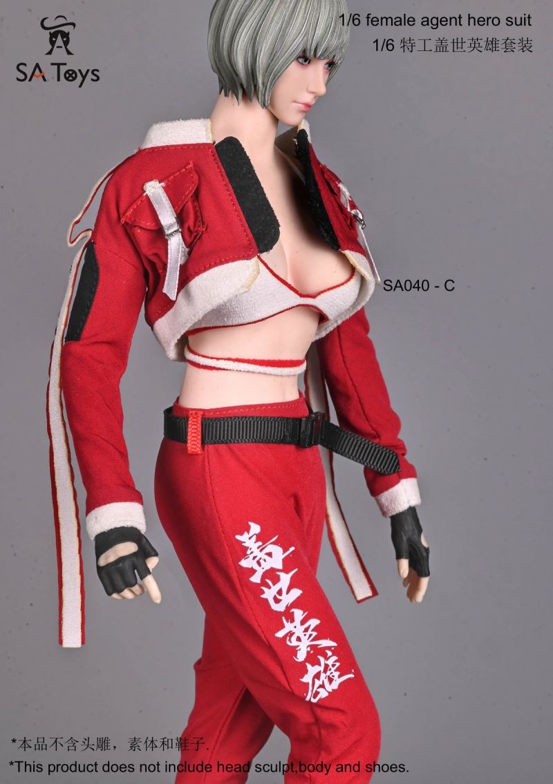 Female Soldier Agent Furious Hero Suit Costume 1/6