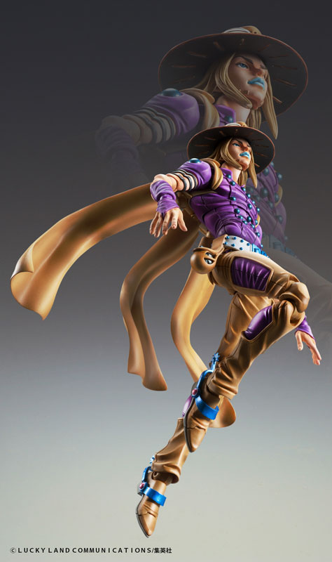 Super Action Statue JoJo's Bizarre Adventure Part.7 Steel Ball Run Gyro Zeppeli Ver. 1.5
