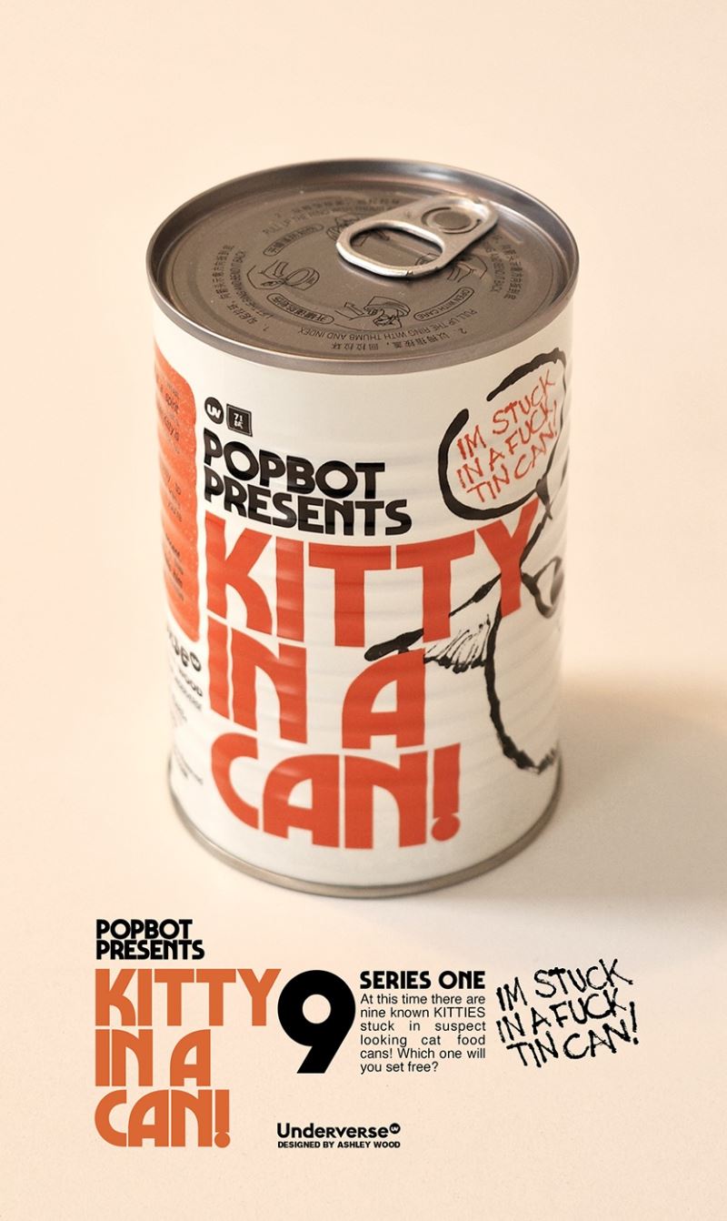 Popbot Series Blind Box Kitty In A Can!