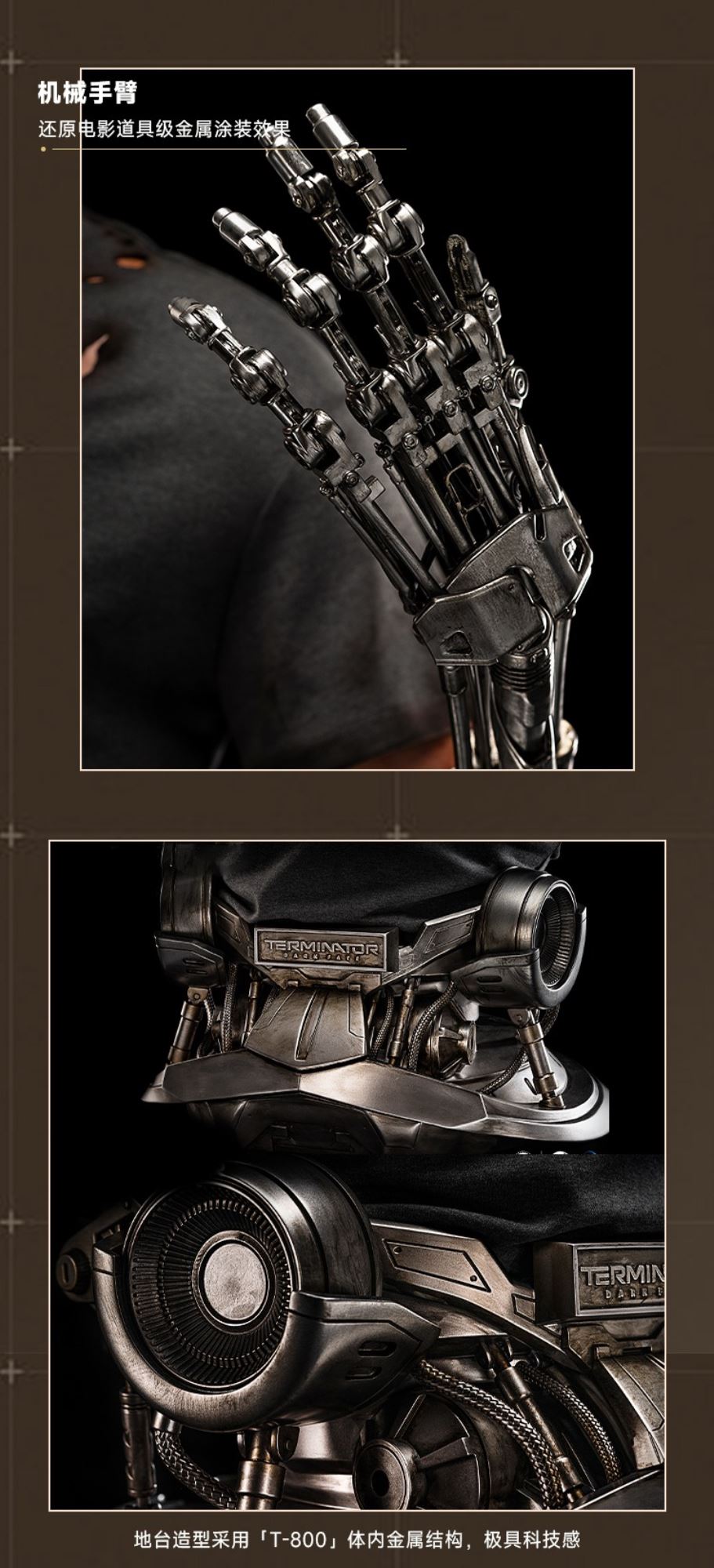 T-800 1/1 bust – Terminator Dark Fat