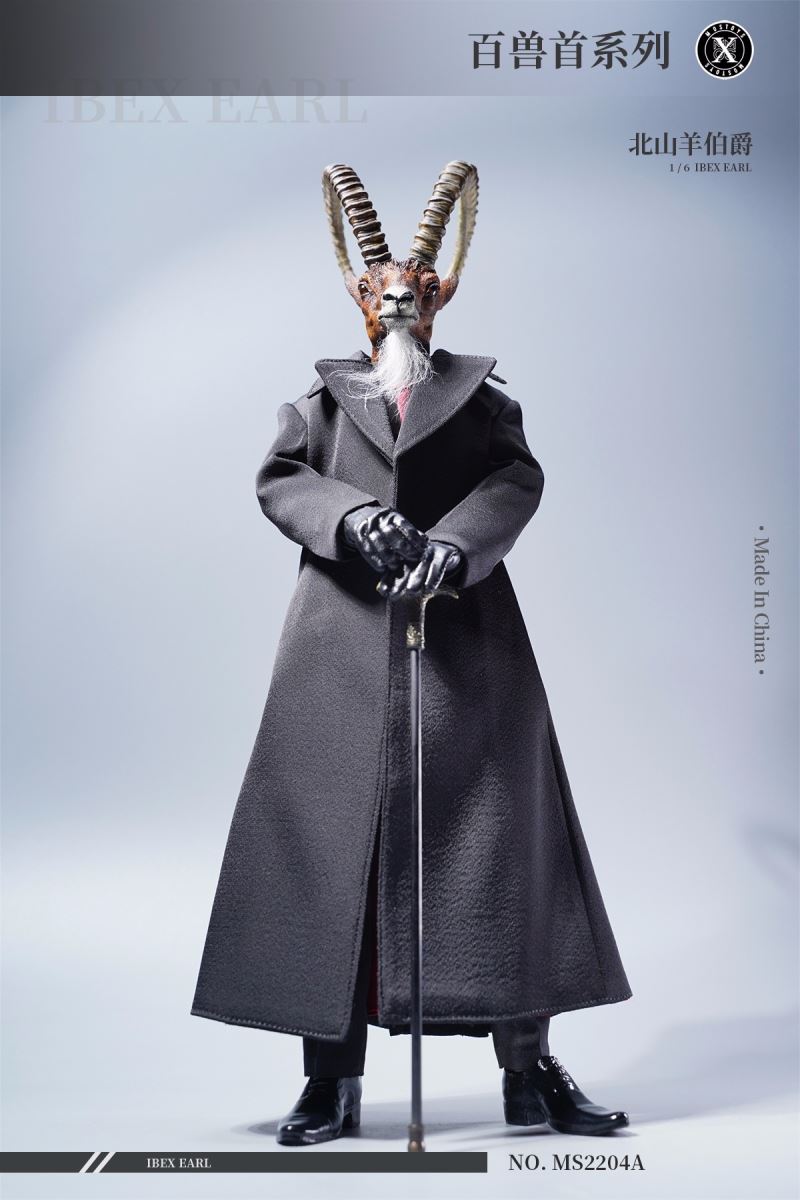 Hundred Beast Head Sculpture Series - Ibex Earl Head Sculpture 1/6