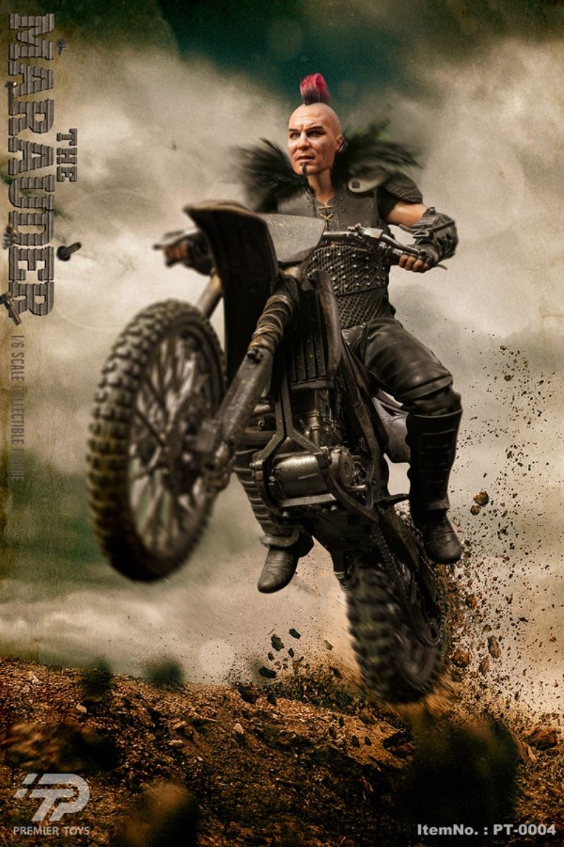 Desert Thug & Wasteland Style Painted Motorcycle 1/6