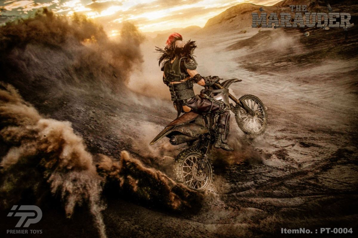 Desert Thug & Wasteland Style Painted Motorcycle 1/6