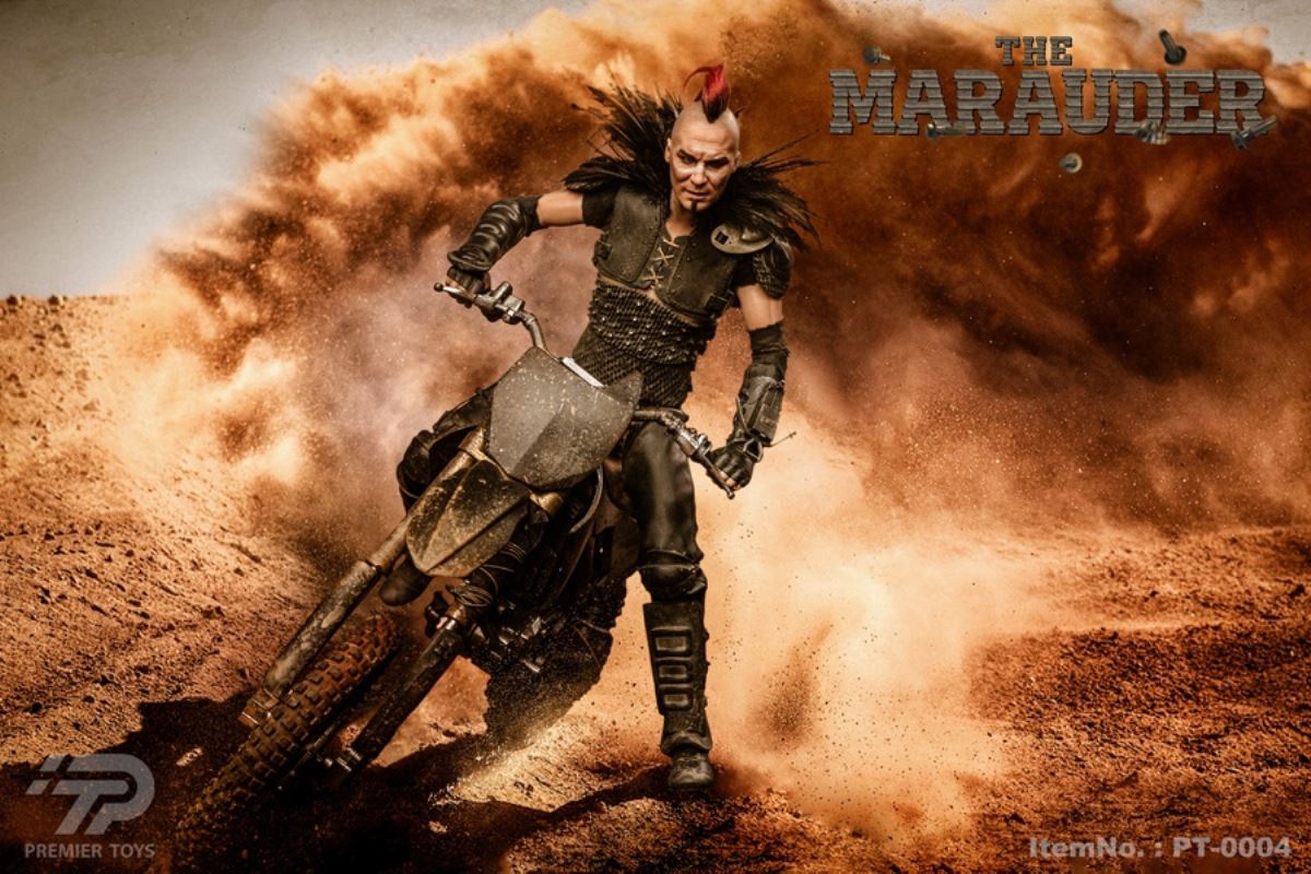 Desert Thug & Wasteland Style Painted Motorcycle 1/6