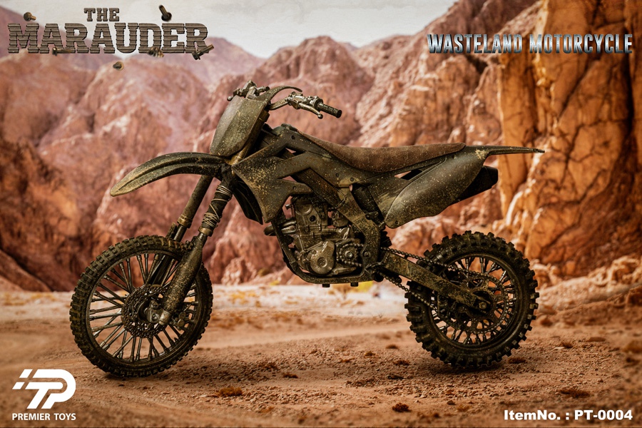 Desert Thug & Wasteland Style Painted Motorcycle 1/6