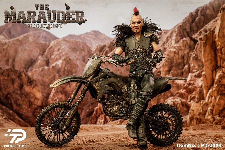 Desert Thug & Wasteland Style Painted Motorcycle 1/6