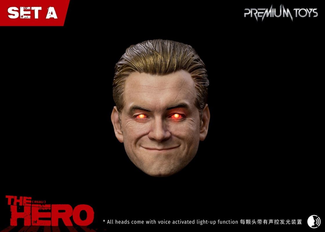 The Hero European and American expression head sculpture 1/6
