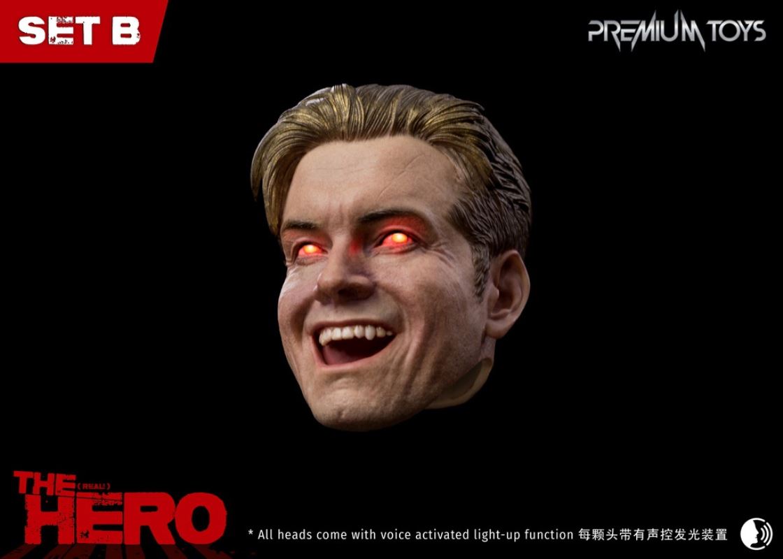 The Hero European and American expression head sculpture 1/6