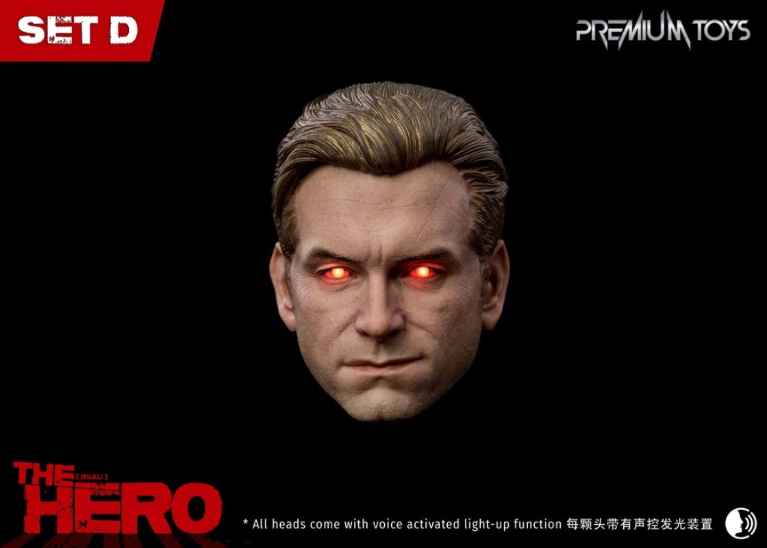 The Hero European and American expression head sculpture 1/6
