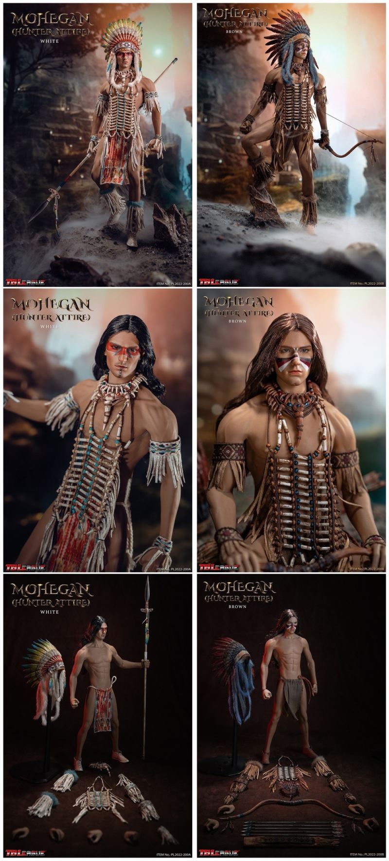 Mohegan (Hunter Attire) White / Brown 1/6