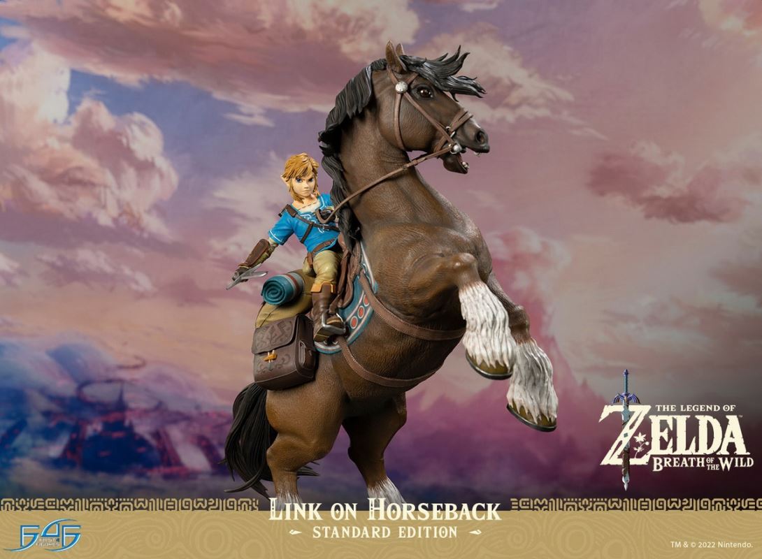 Link On Horseback - The Legend of Zelda Breath of the Wild