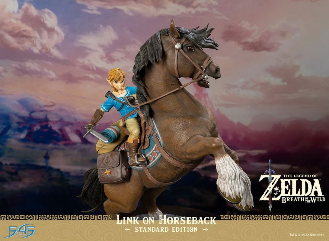 Link On Horseback - The Legend of Zelda Breath of the Wild