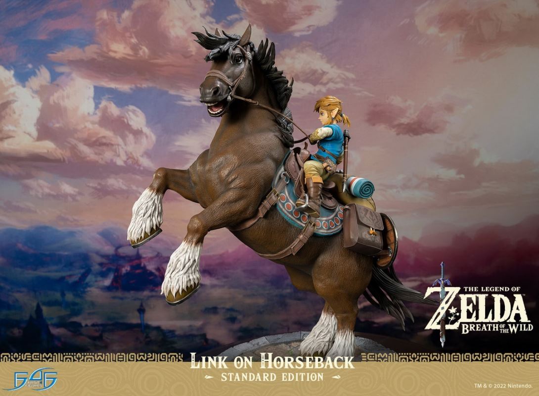 Link On Horseback - The Legend of Zelda Breath of the Wild