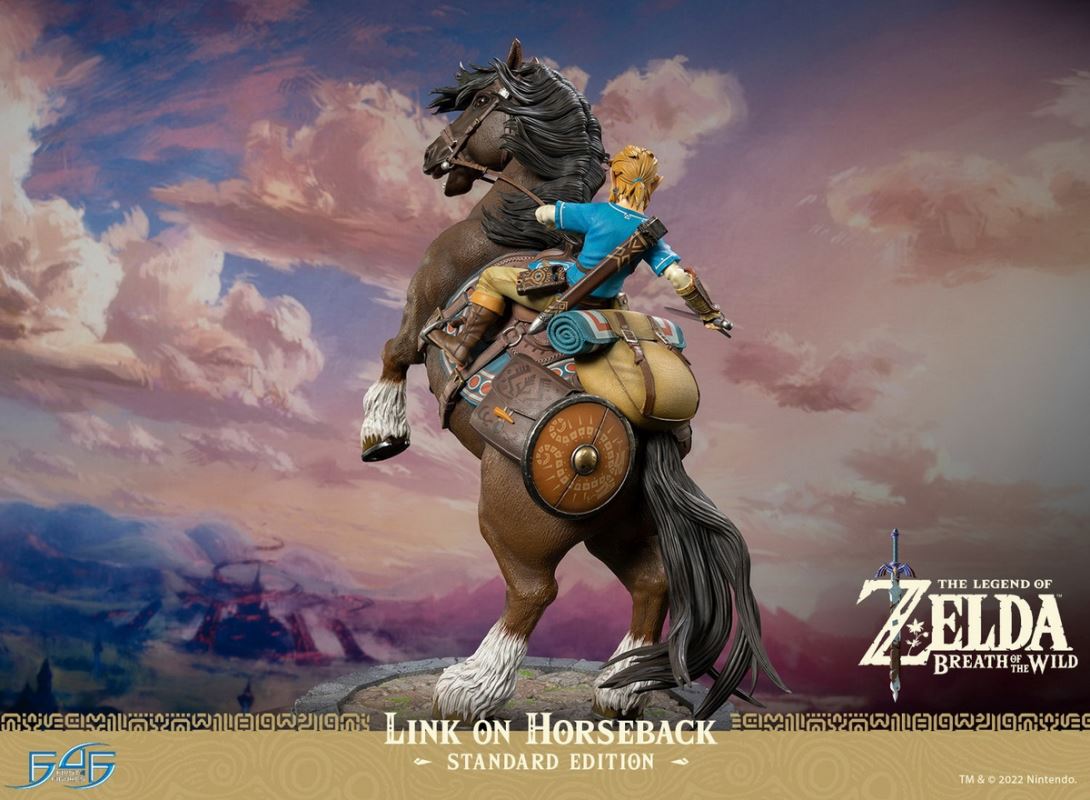 Link On Horseback - The Legend of Zelda Breath of the Wild