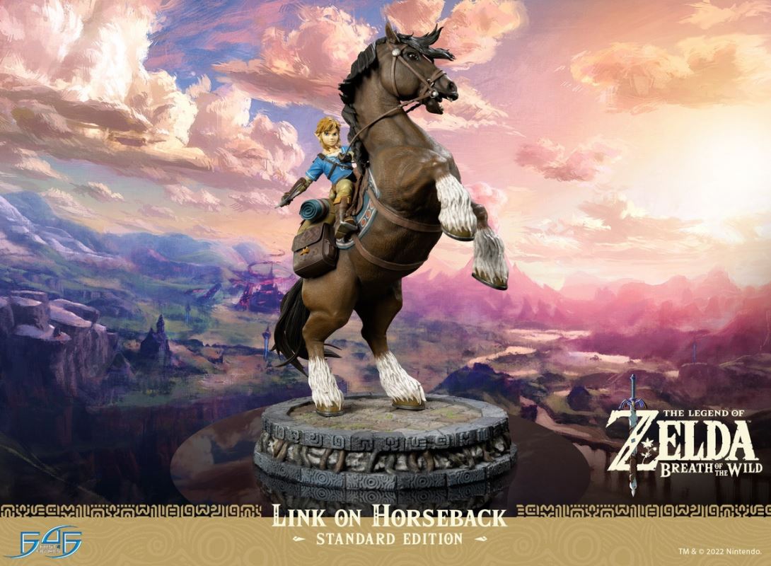 Link On Horseback - The Legend of Zelda Breath of the Wild