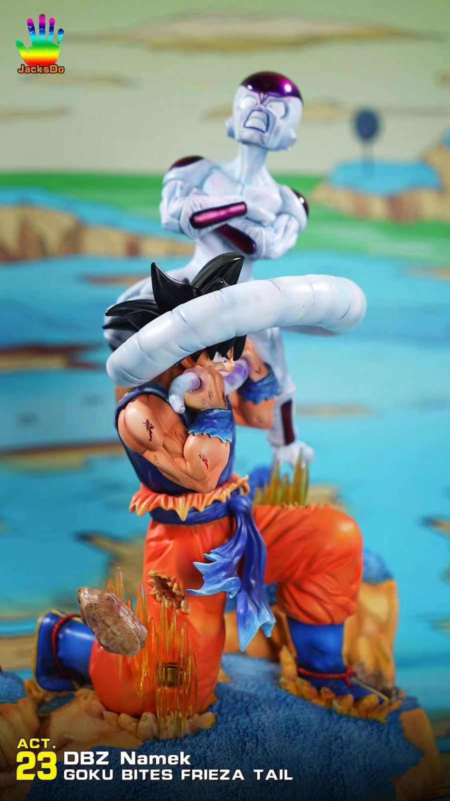 Son Goku Bite Frieza's tail - Dragon Ball 1/8