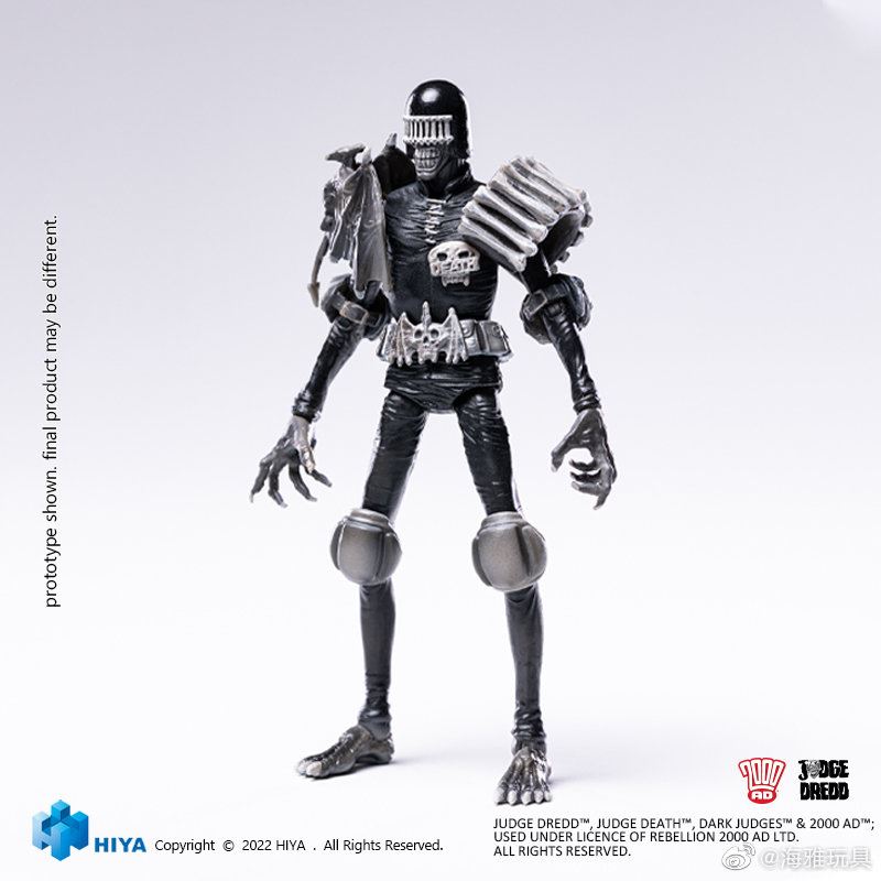 SWAT Judge Black and White Comic Color Death Judge 4 1/18