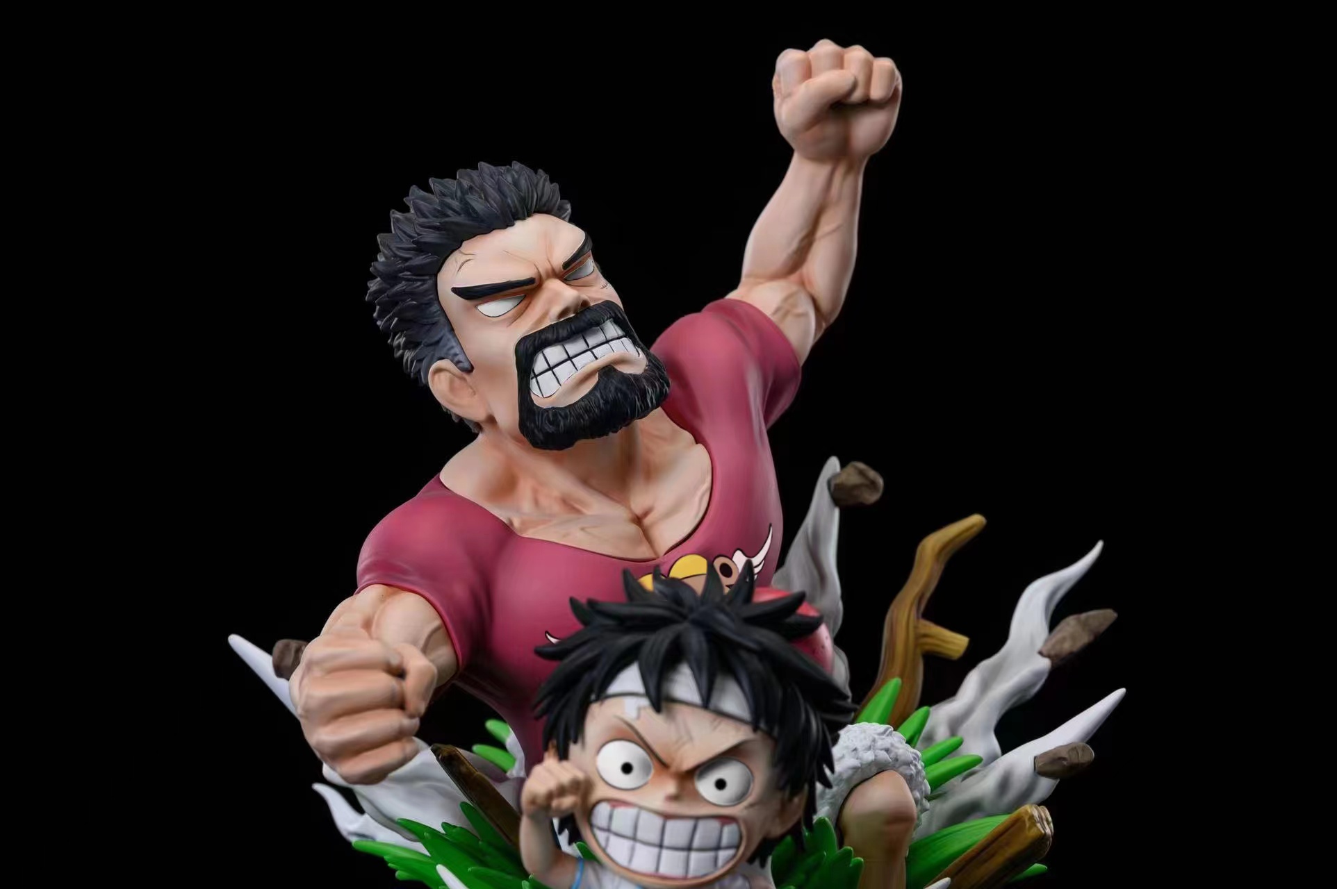 Luffy & Garp - One Piece