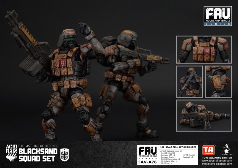 Acid Rain FAV-A76 Blacksand Squad Set