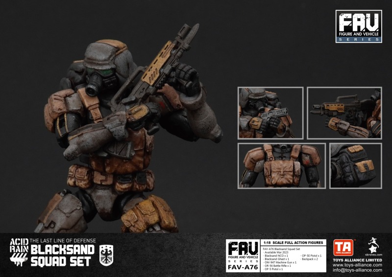 Acid Rain FAV-A76 Blacksand Squad Set
