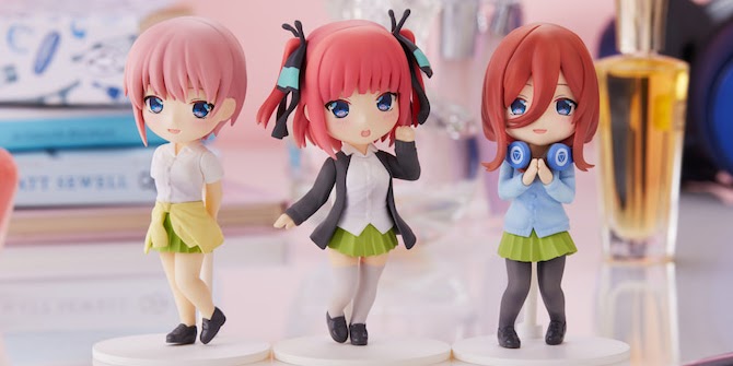 The Quintessential Quintuplets ∬ - Mini Figure Ichika Nakano, Nino Nakano & Miku Nakano