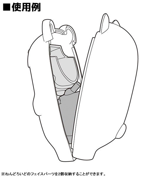 Nendoroid More Kigurumi Face Parts Case Ghost Cat