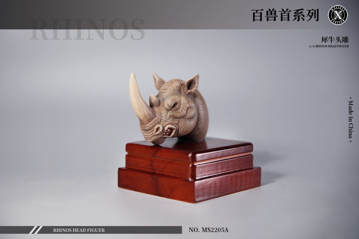 Beast Head Sculpture Series Thirteenth - Rhino Head Sculpture MS2205 1/6