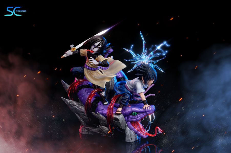 Sasuke & Orochimaru - Naruto