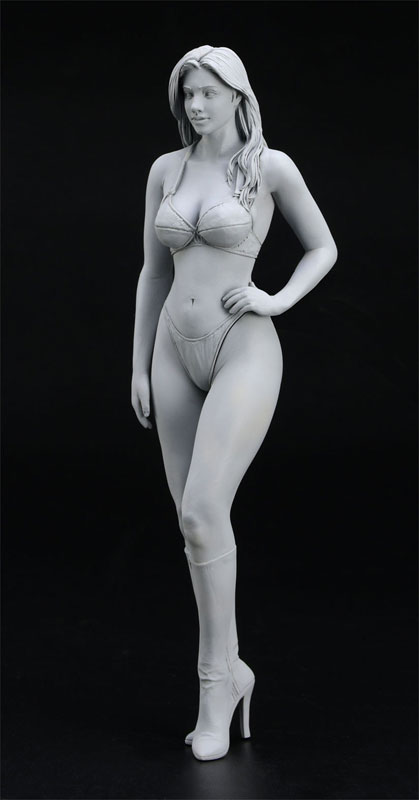 Real Figure Collection No.24 American Lowrider Girl Unpainted Resin 1/12