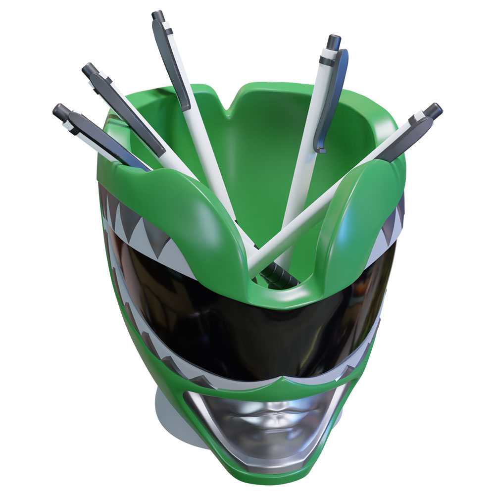 Power Rangers: The Green Ranger helmet pen holder