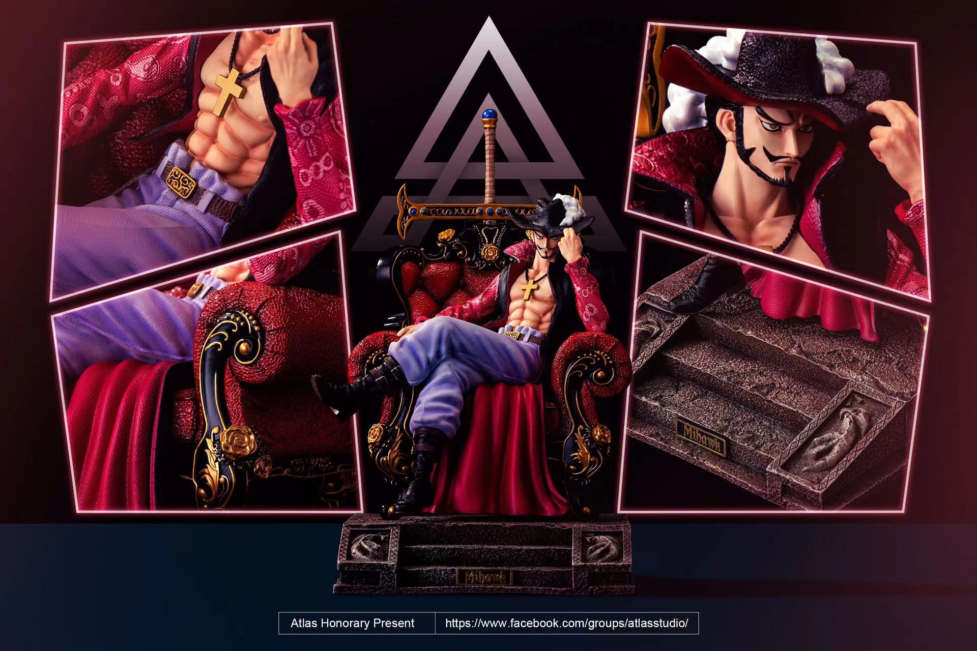 Mihawk on throne – One Piece