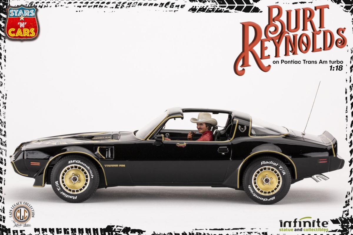 Burt Reynolds on the Pontiac Firebird Trans-Am 1/18