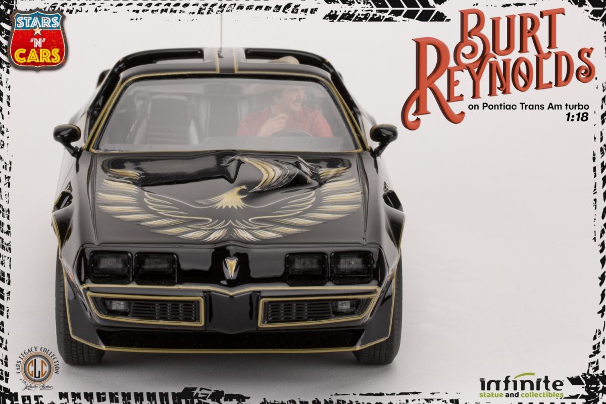Burt Reynolds on the Pontiac Firebird Trans-Am 1/18