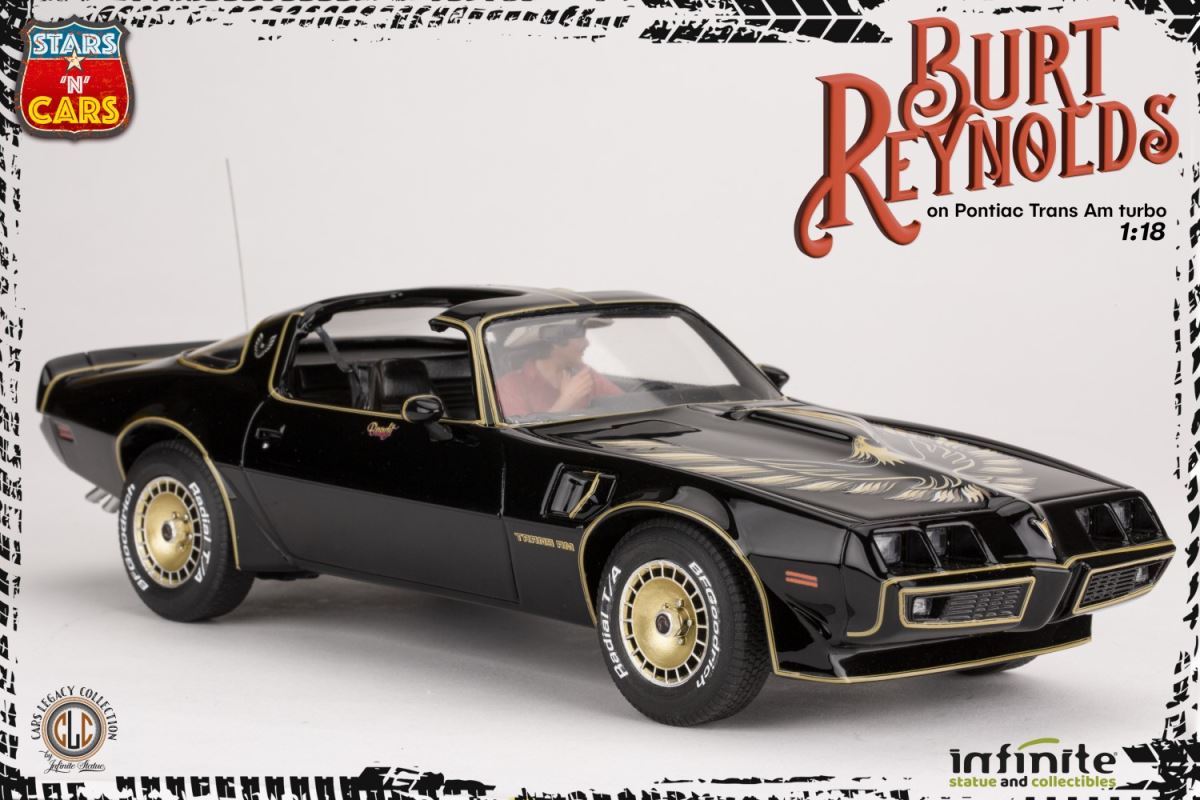 Burt Reynolds on the Pontiac Firebird Trans-Am 1/18