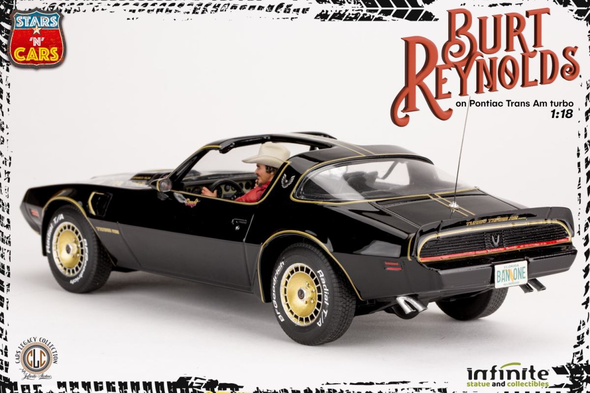Burt Reynolds on the Pontiac Firebird Trans-Am 1/18