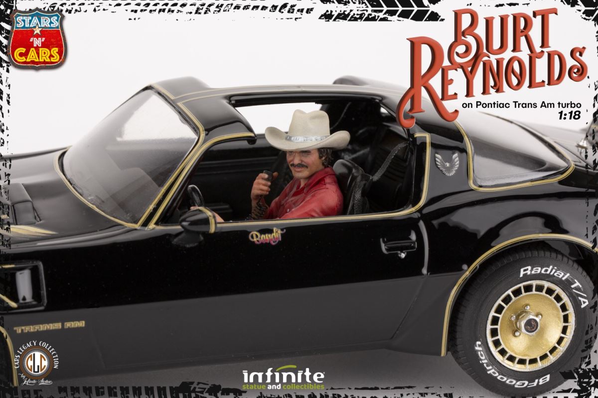 Burt Reynolds on the Pontiac Firebird Trans-Am 1/18