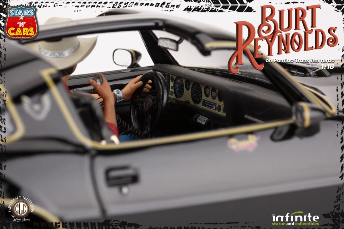 Burt Reynolds on the Pontiac Firebird Trans-Am 1/18