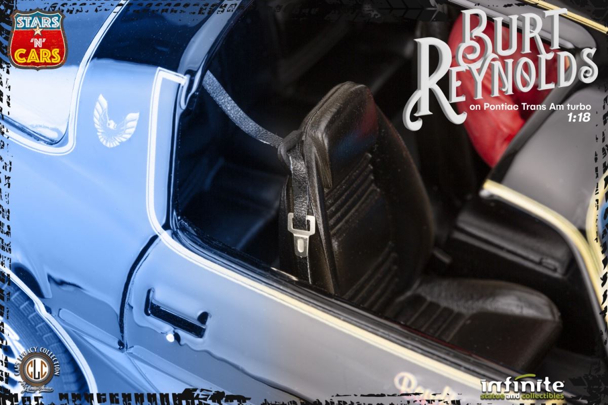 Burt Reynolds on the Pontiac Firebird Trans-Am 1/18