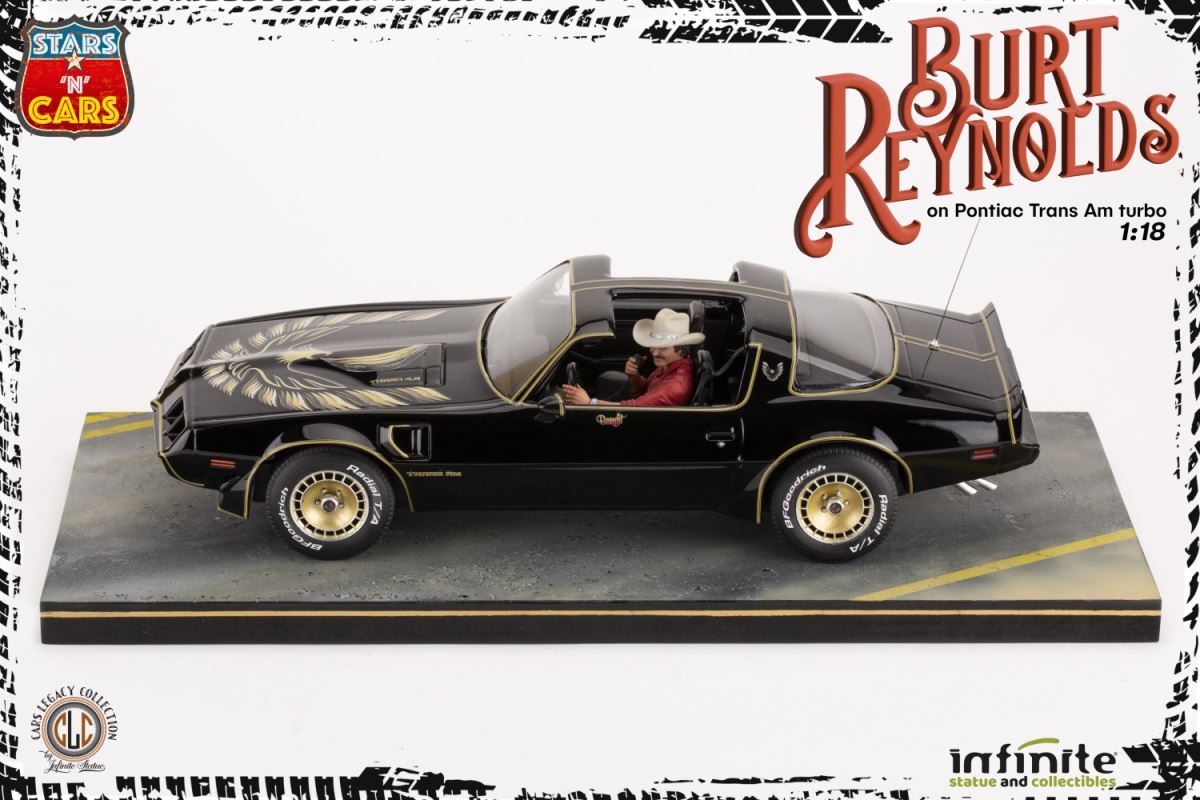 Burt Reynolds on the Pontiac Firebird Trans-Am 1/18