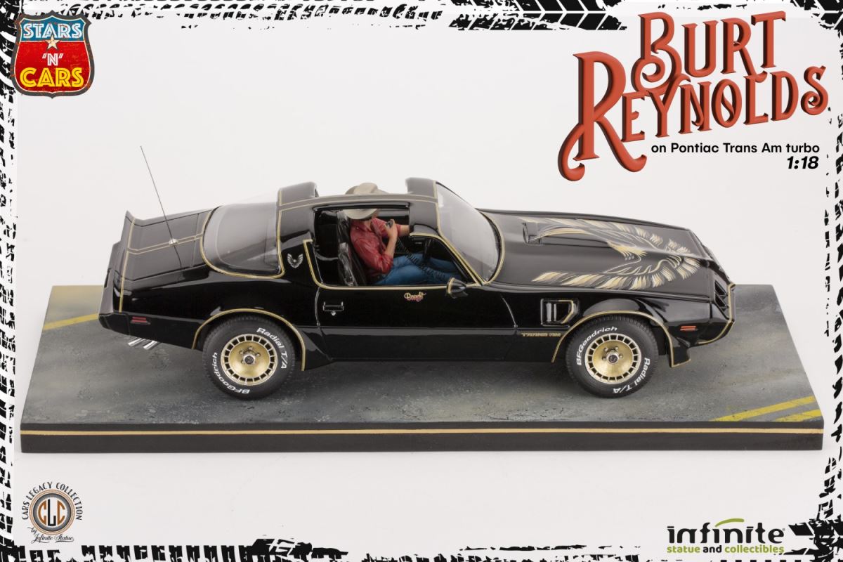 Burt Reynolds on the Pontiac Firebird Trans-Am 1/18